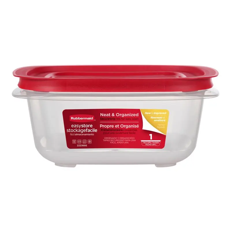 Rubbermaid 7.81 cups Food Container and Lid 1 pk (Pack of 2)