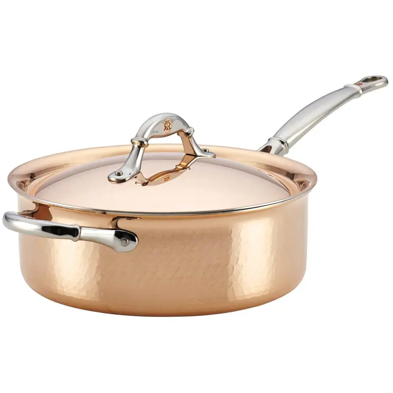 Ruffoni Symphonia Cupra 4-Quart Sautã© Pan With Helper Handle - Copper