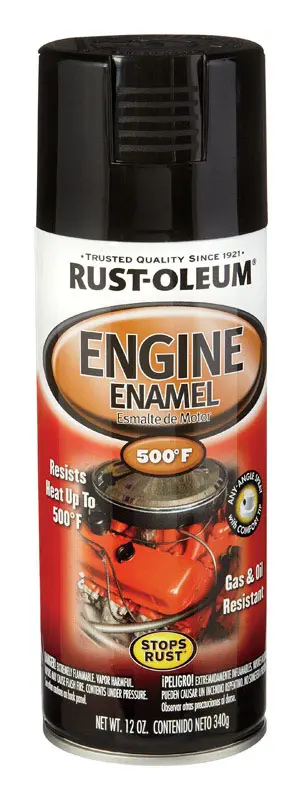 Rust-Oleum Automotive Gloss Black Engine Enamel Spray 12 Oz. (Pack Of 6) - Deal of The Week