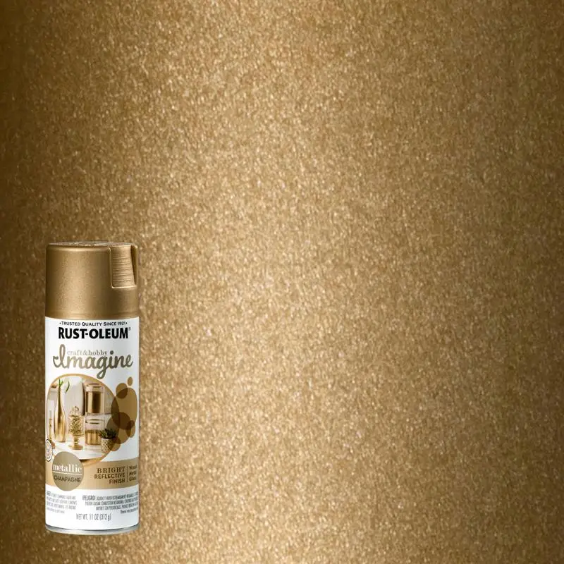 Rust-Oleum Imagine Metallic Champagne Spray Paint 11 oz - Deal of The Week