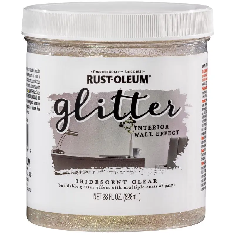 Rust-Oleum Iridescent Clear Flat Sheen Interior Wall Paint 50 sq. ft. Coverage, 1 qt. 50 g/L VOC - Deal of The Week