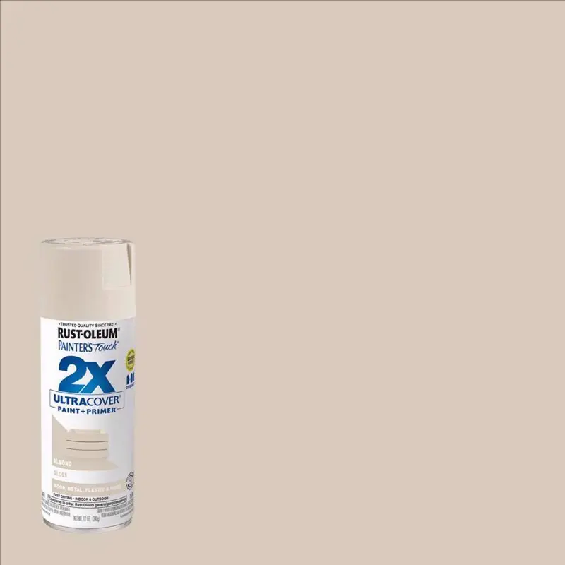 Rust-Oleum Painters Touch Ultra Cover Gloss Almond Spray Paint 12 oz. (Pack of 6) - Deal of The Week