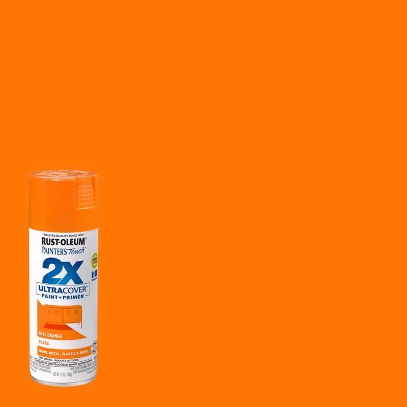 Rust-Oleum Painter's Touch Ultra Cover Gloss Real Orange Spray Paint 12 oz. (Pack of 6) - Deal of The Week