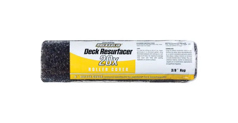 Rust-Oleum RockSolid Deck Resurfacer Honeycomb 9 in. W X 3/8 in. Paint Roller Cover 1 pk - Open Box