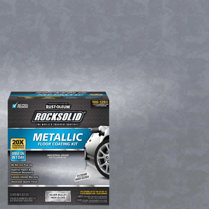Rust-Oleum RockSolid Silver Bullet Epoxy Floor Paint 70 oz. (Pack of 2) - Deal of The Week