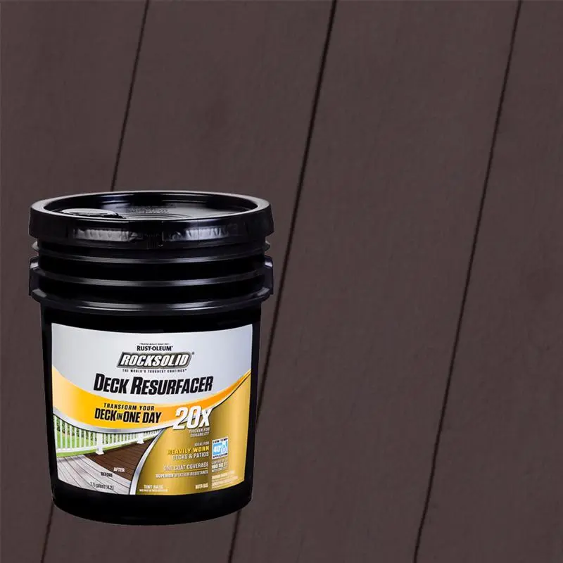 Rust-Oleum RockSolid Solid Tintable Tint Base Water-Based Deck Resurfacer 4 gal - Open Box