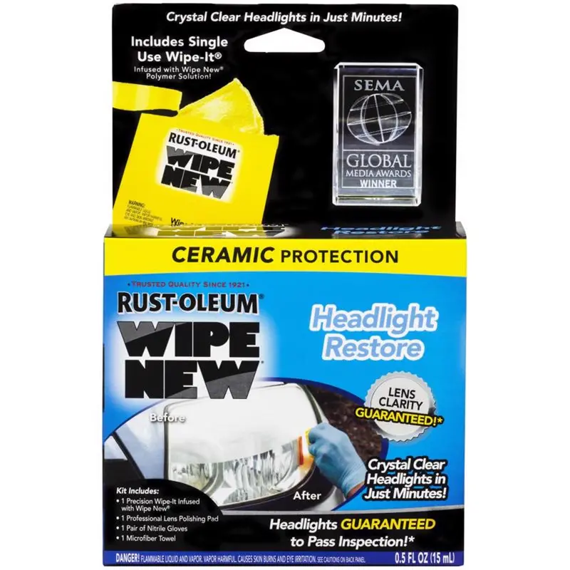Rust-Oleum Wipe New Headlight Cleaner - Open Box
