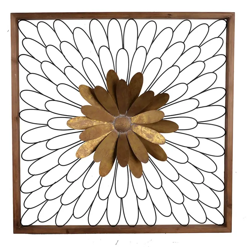 Rustic Black and Bronze 3D Floral Bloom Wall Art By Homeroots
