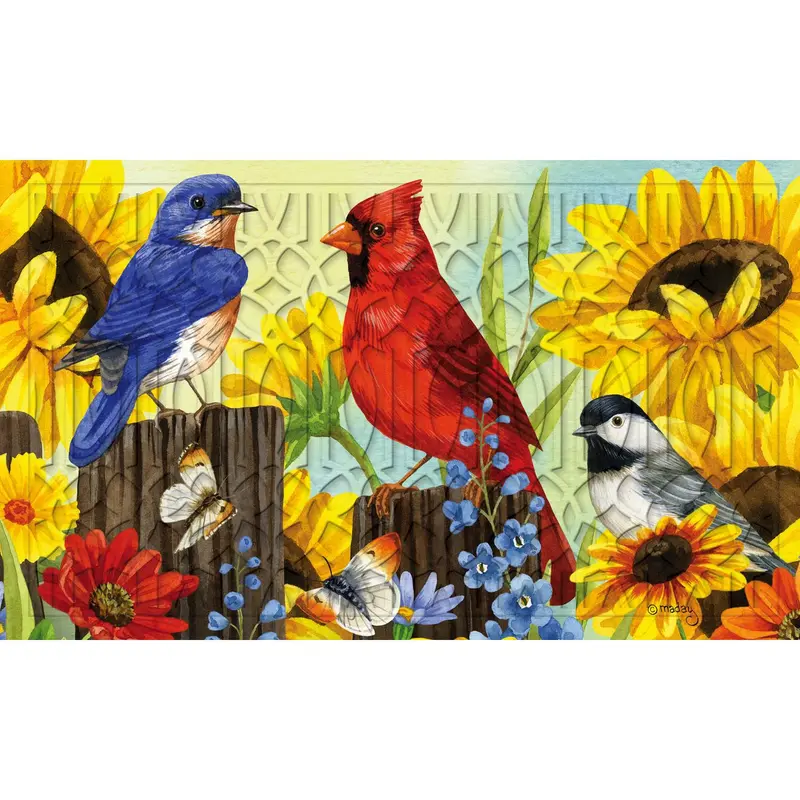 Rustic Fence Embossed Floor Mat