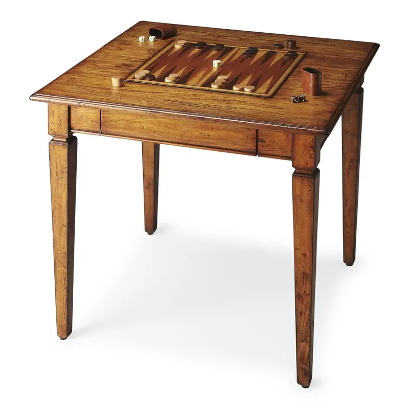 Rustic Game Table By Homeroots
