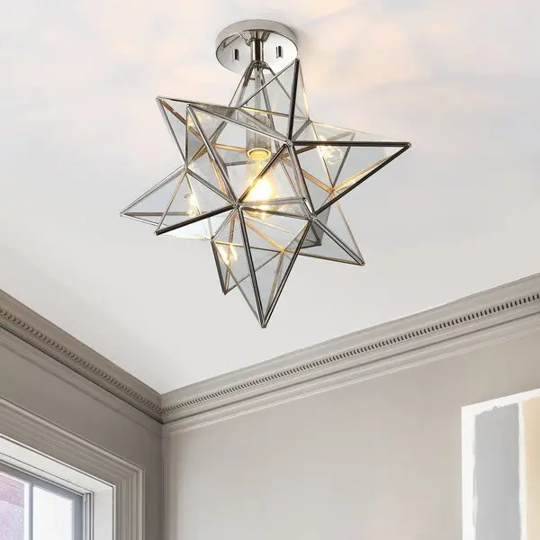 Safavieh Abrielle Flush Mount - Brushed Nickel