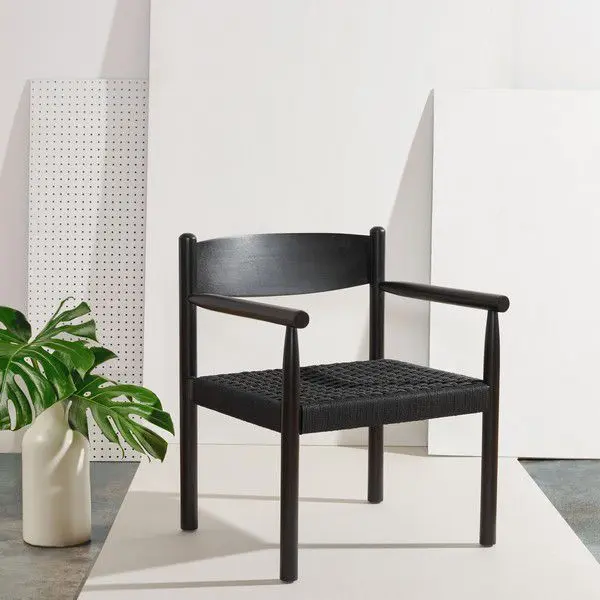 Safavieh Adalee Danish Rope Accent Chai - Black
