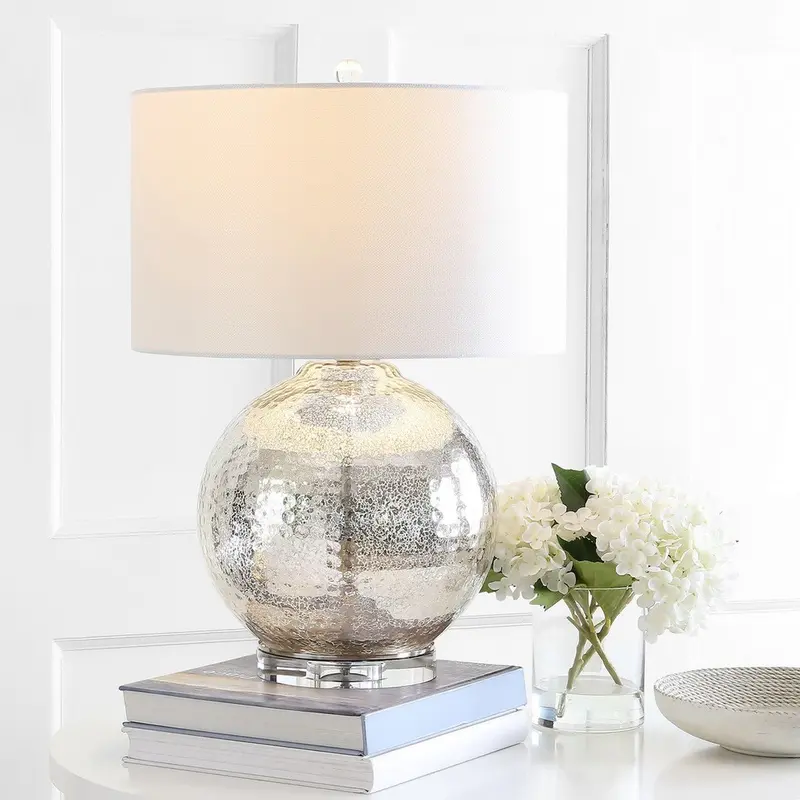 Safavieh Adalius Glass Table Lamp - Mercury