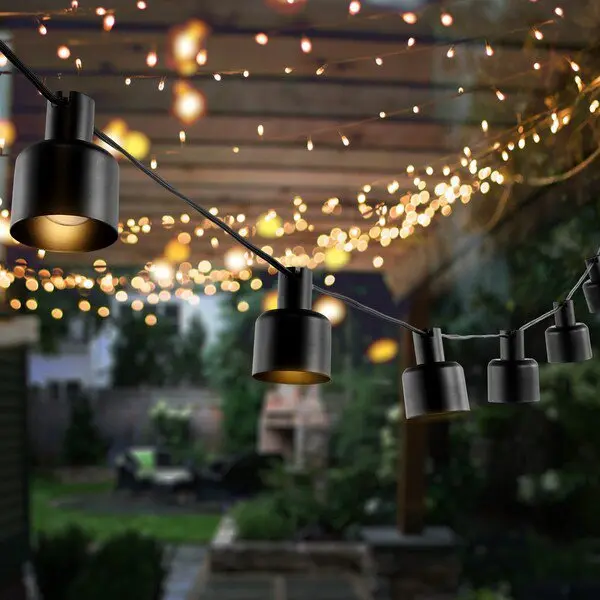 Safavieh Adaner Led Outdoor String Lights - Black