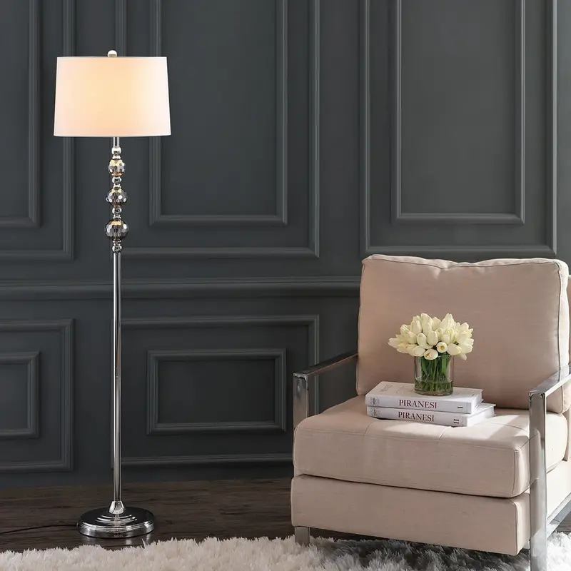 Safavieh Addie Floor Lamp - Chrome