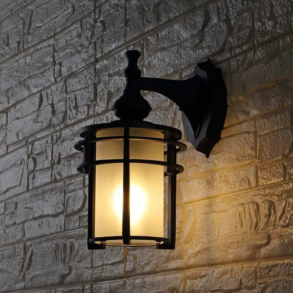 Safavieh Adisyn Outdoor Wall Sconce Set Of 2 - Black