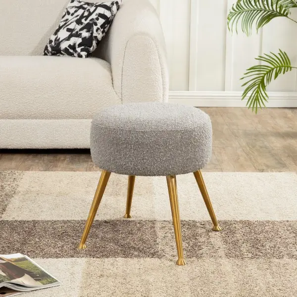Safavieh Anna Ottoman - Light Gray