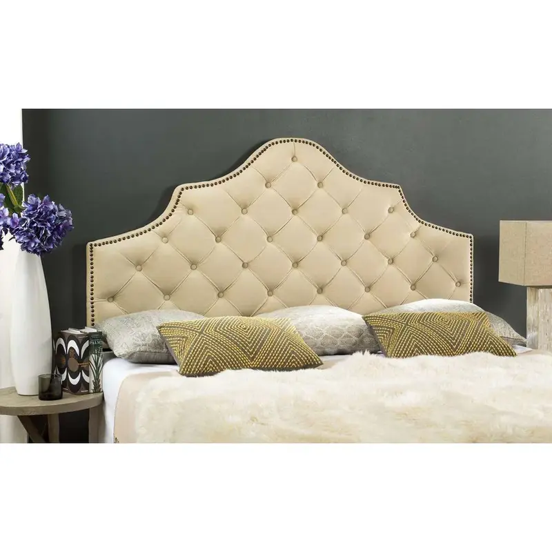 Safavieh Arebelle King Headboard King Size - Buckwheat