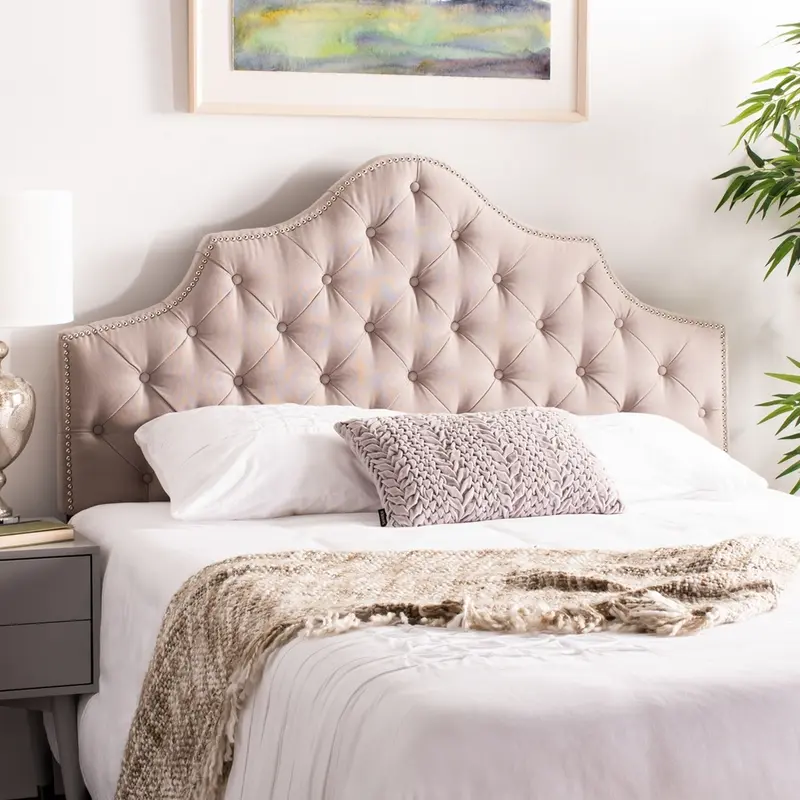 Safavieh Arebelle King Headboard King Size - Taupe