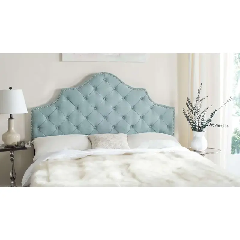 Safavieh Arebelle Queen Headboard Queen Size - Sky Blue