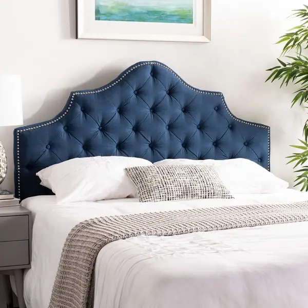 Safavieh Arebelle Queen Headboard Queen Size - Steel Blue