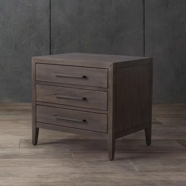 Safavieh Ariella 3 Drawer Wd Nightstand - Light Brown