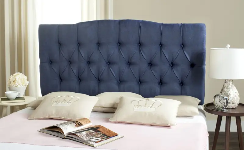 Safavieh Axel Queen Headboard Queen Size - Navy