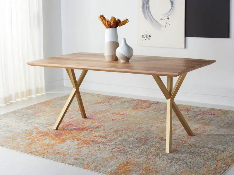 Safavieh Barron Rectangle Dining Table - Natural