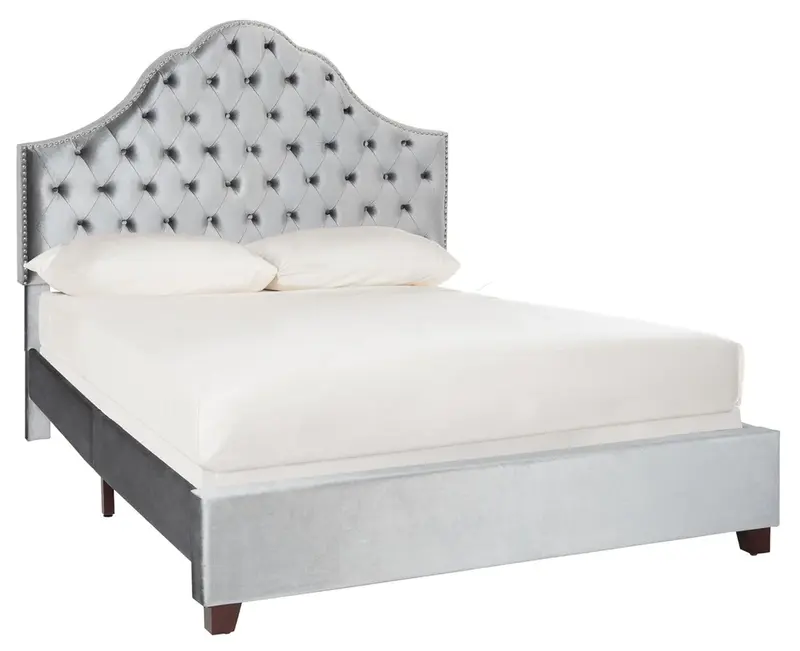 Safavieh Beckham Bed Full Size - Light Grey