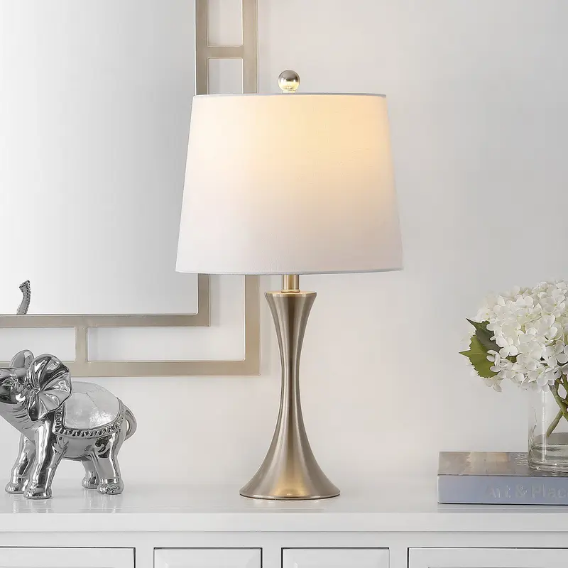 Safavieh Benita Iron Table Lamp - Nickel