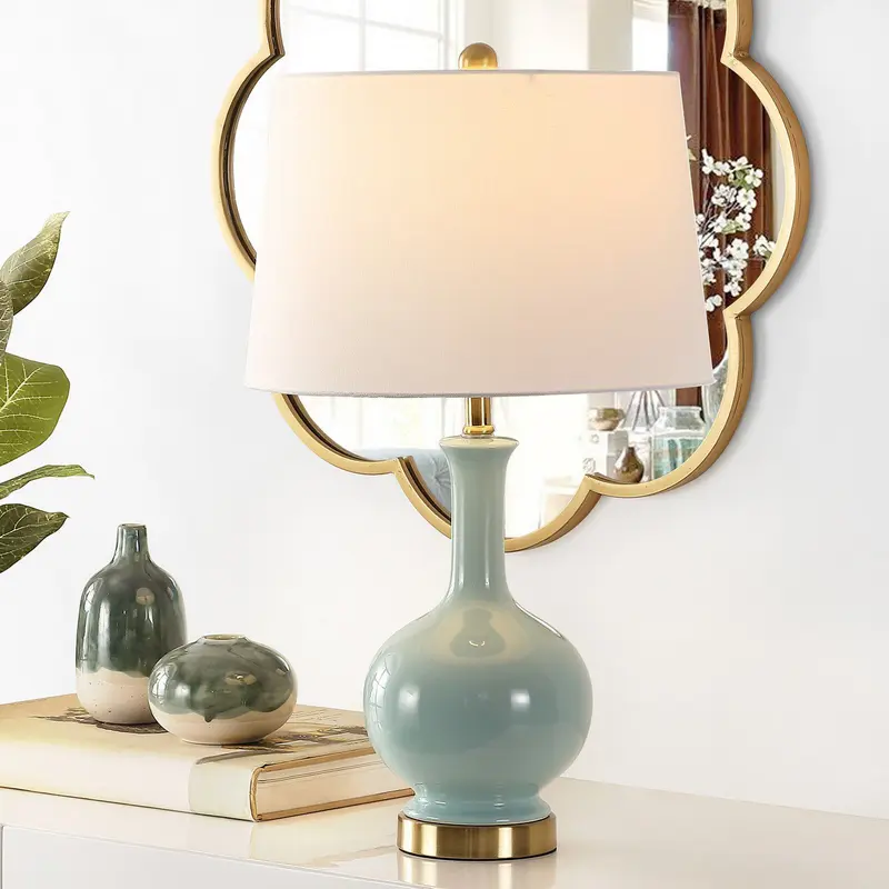 Safavieh Bowie Ceramic Table Lamp - Robins Egg Blue