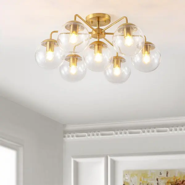 Safavieh Camdyn Flush Mount - Brass