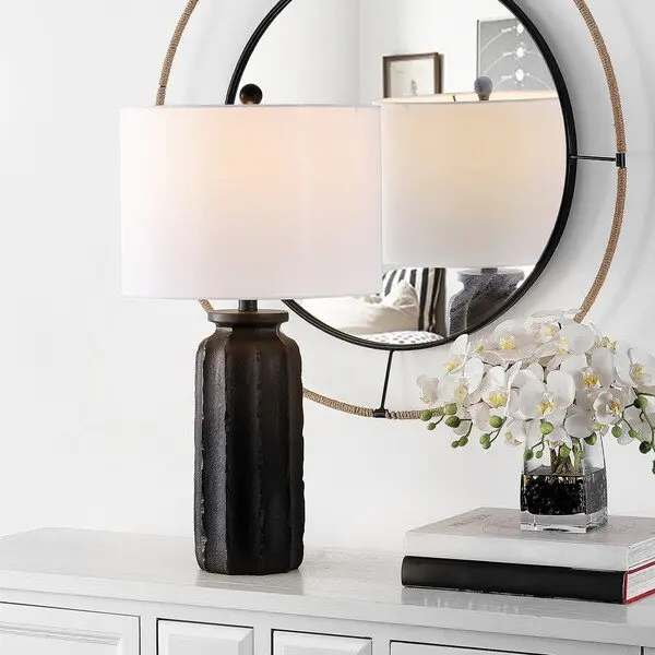 Safavieh Candri Table Lamp - Matte Black