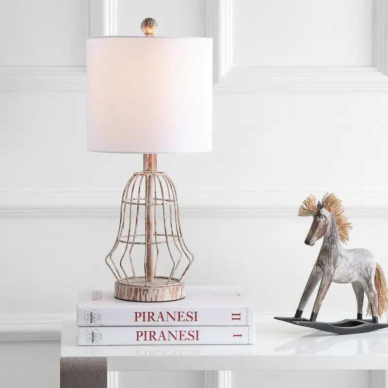 Safavieh Canes Table Lamp - Metal Antiqued
