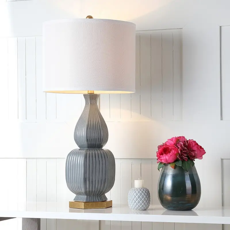 Safavieh Cleo 31.5-Inch H Table Lamp Set Of 2 - Grey