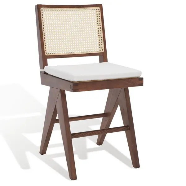 Safavieh Colette Rattan Counter Stool - Walnut