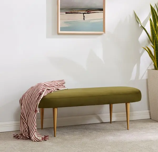 Safavieh Corinne Oval Bench - Olive