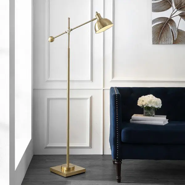 Safavieh Dagen Floor Lamp - Brass Gold