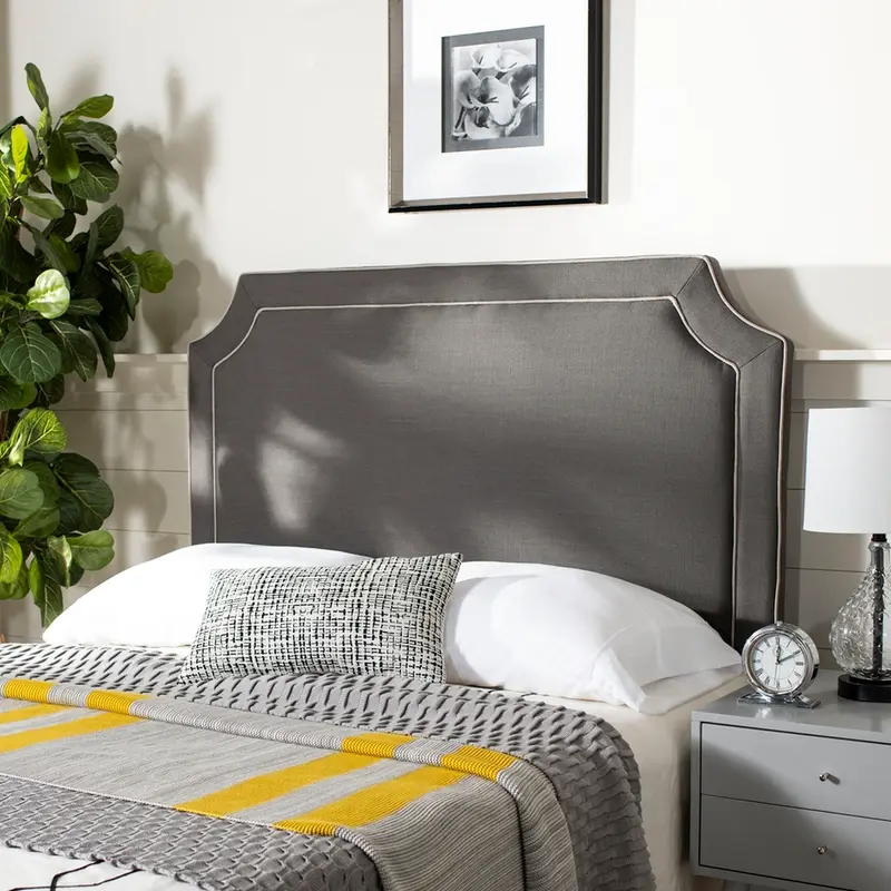 Safavieh Dane King Headboard King Size - Charcoal