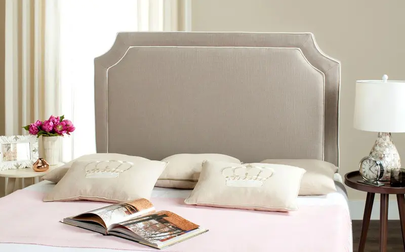 Safavieh Dane Queen Headboard Queen Size - Oyster Grey
