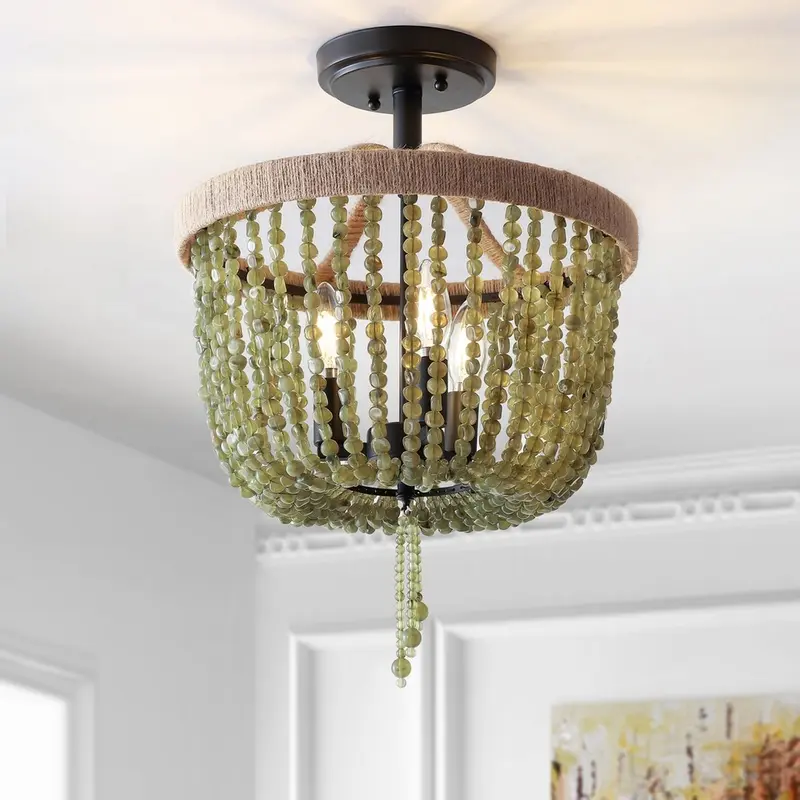 Safavieh Davin Flush Mount - Green