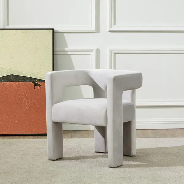 Safavieh Deandre Contemporary Chair - Light Gray