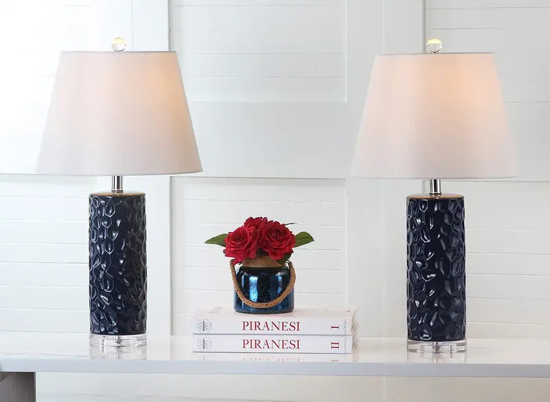 Safavieh Dixon 23.5-Inch H Navy Table Lamp Set Of 2 - Navy