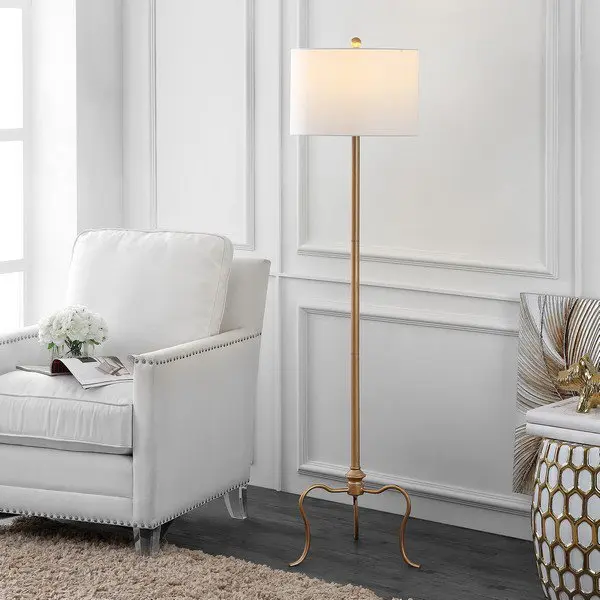 Safavieh Earie Floor Lamp - Antique Gold