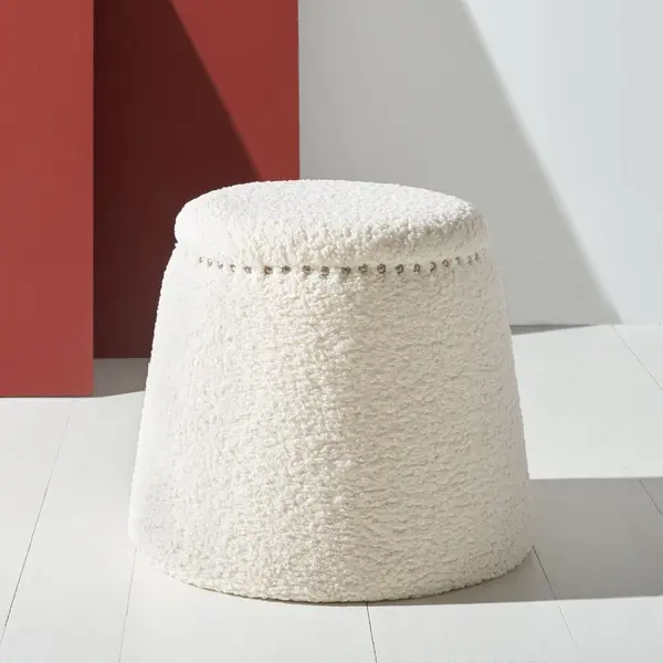Safavieh Ellerose Ottoman - Ivory