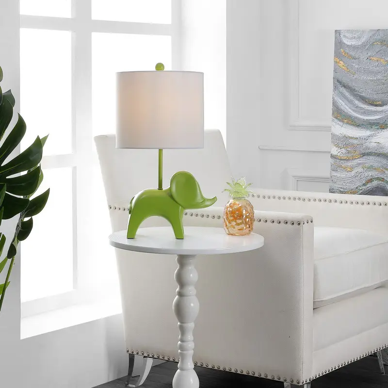 Safavieh Ellie Elephant Lamp - Green