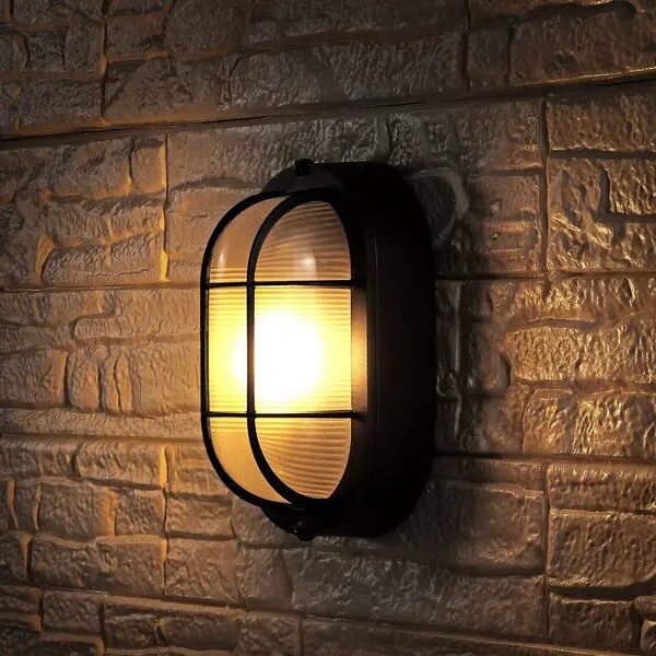 Safavieh Elora Outdoor Wall Sconce Set Of 2 - Textured Black