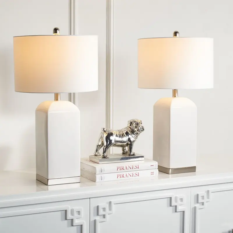 Safavieh Ernia Table Lamp Set Of 2 - White