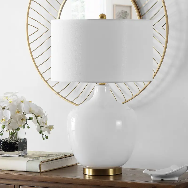 Safavieh Eugenie Glass Table Lamp - White