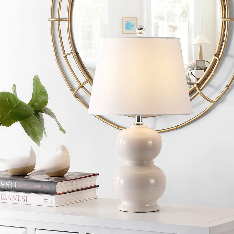 Safavieh Everlee Glass Table Lamp - Ivory
